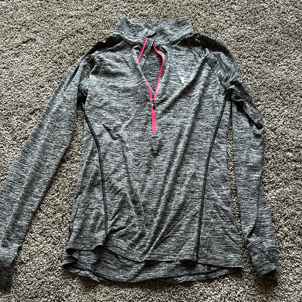 Under Armour Gray and Pink Relaxed Hoodie